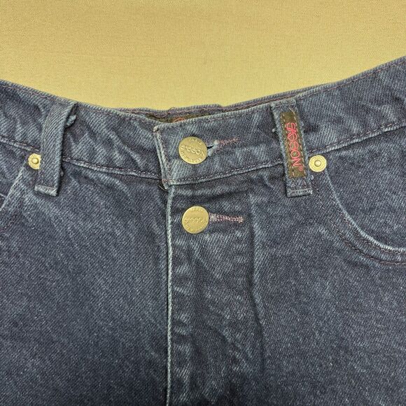 Vintage 90s Sasoon Blue Jean Shorts High Rise - Picture 3 of 7